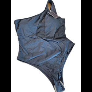 NWT One Piece Be Wicked Cheeky Black With Mesh Sexy Bathing suit Sz L Snatched